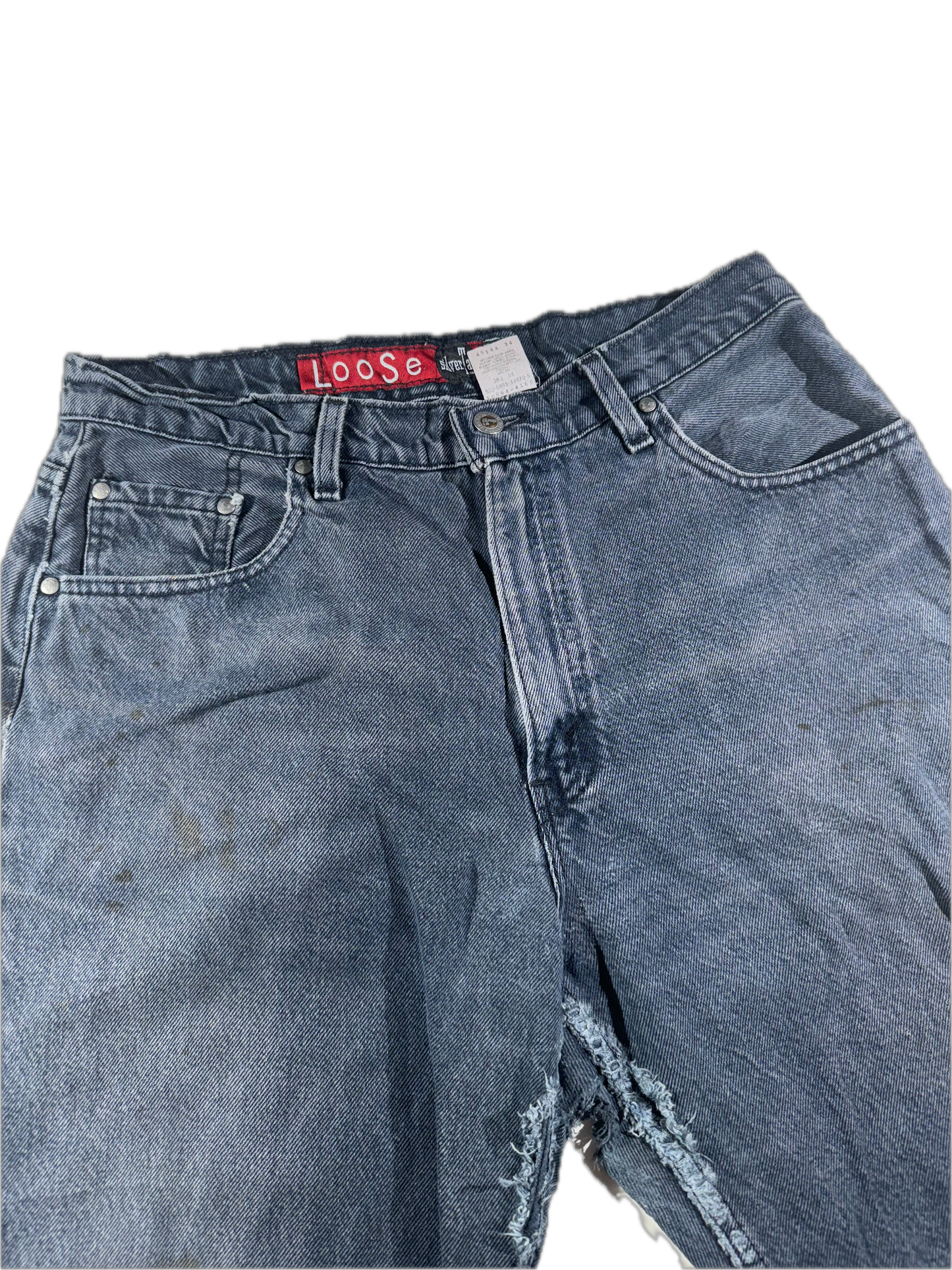 Vintage Levis Silver Tab Jeans Faded Grey Black USA Made