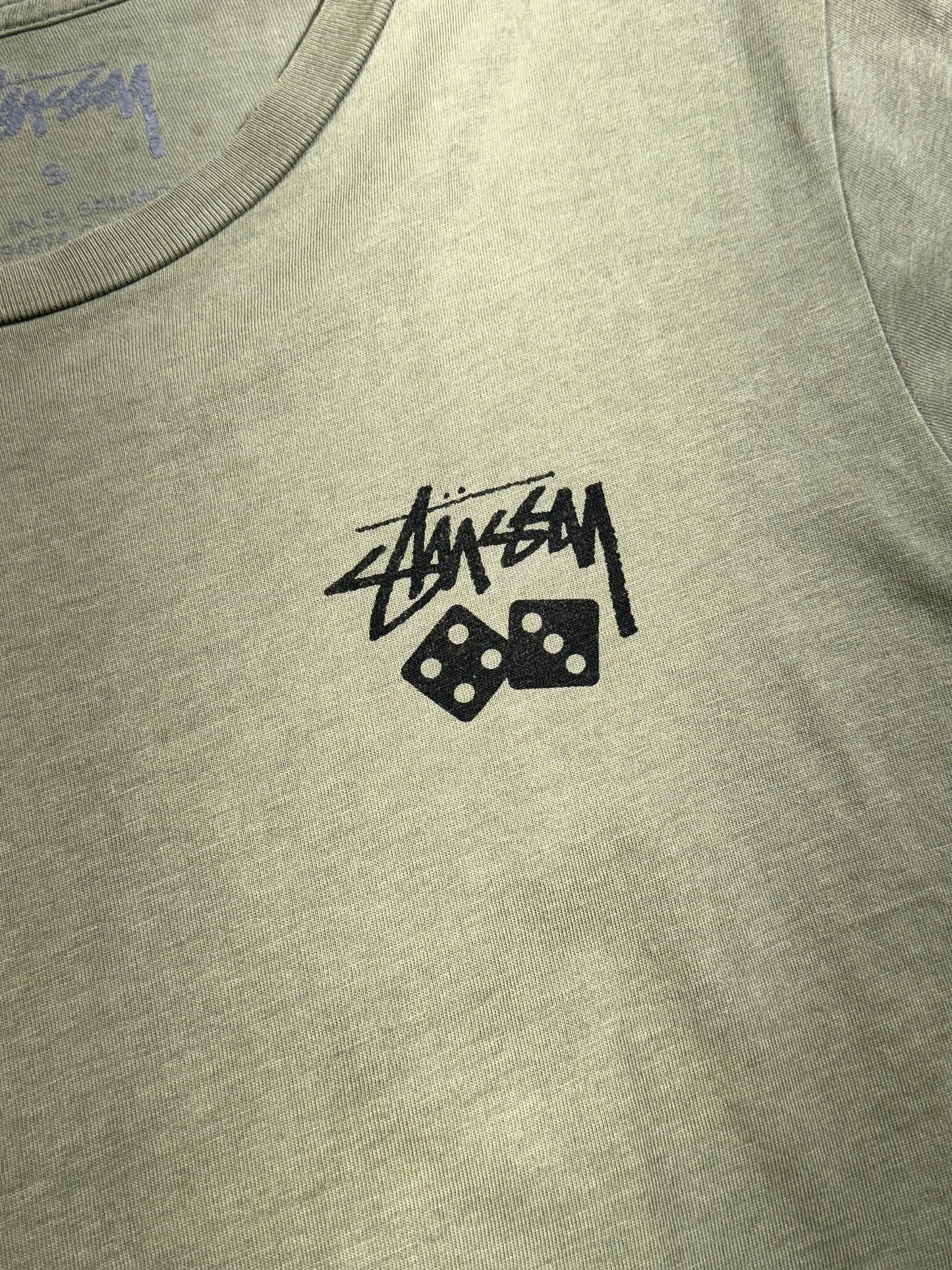 Vintage Stussy T-Shirt Dice Big Back Graphic