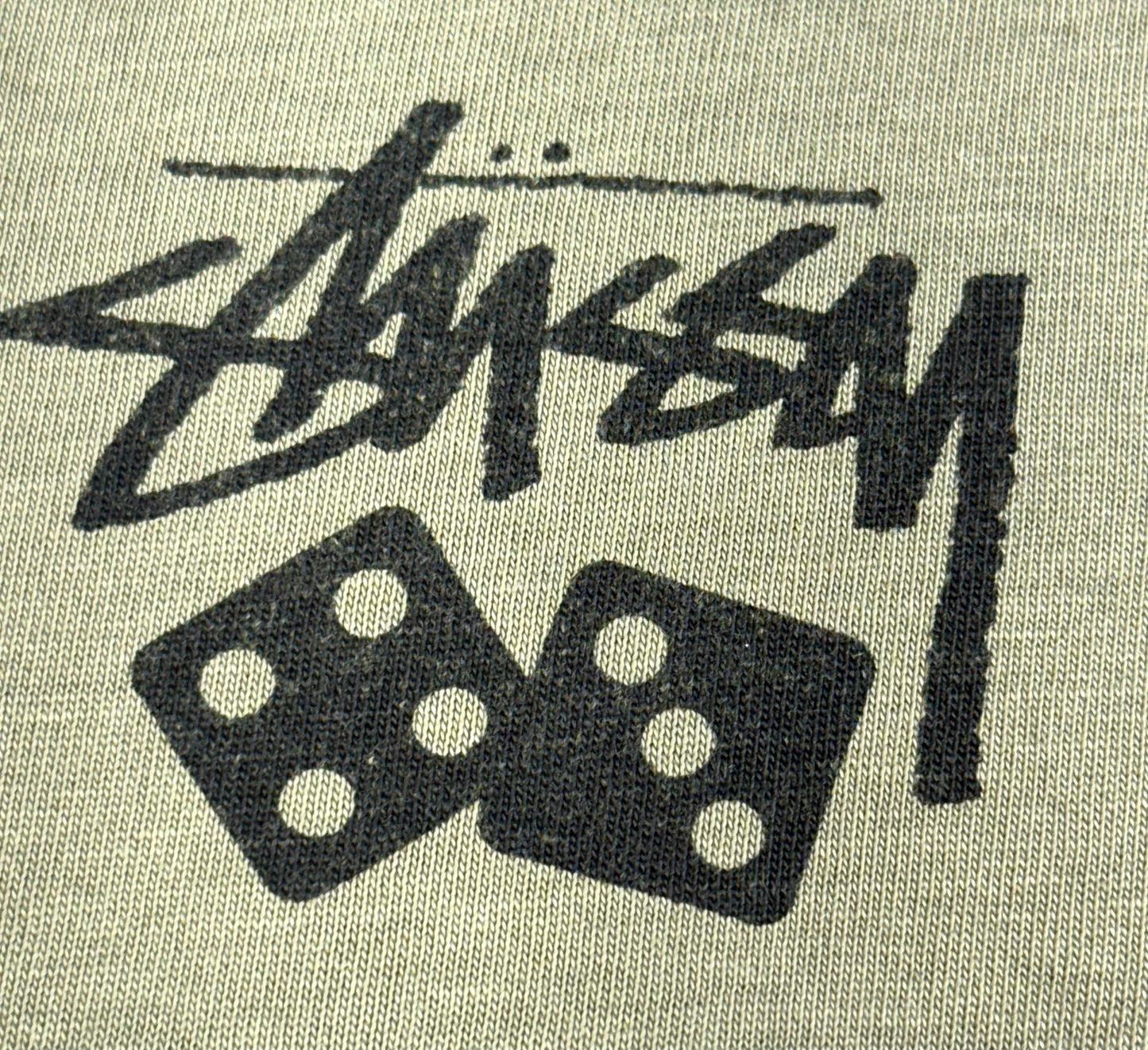 Vintage Stussy T-Shirt Dice Big Back Graphic