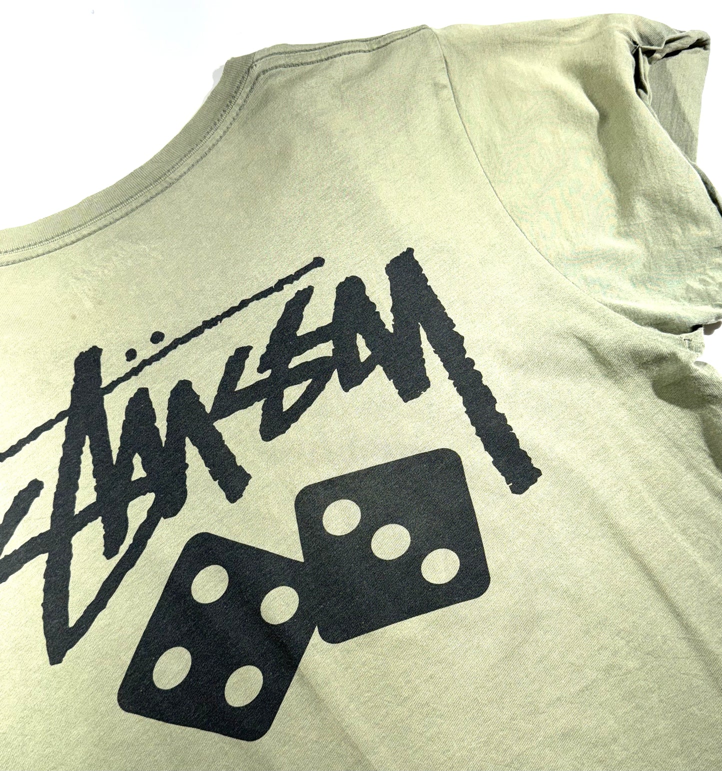 Vintage Stussy T-Shirt Dice Big Back Graphic