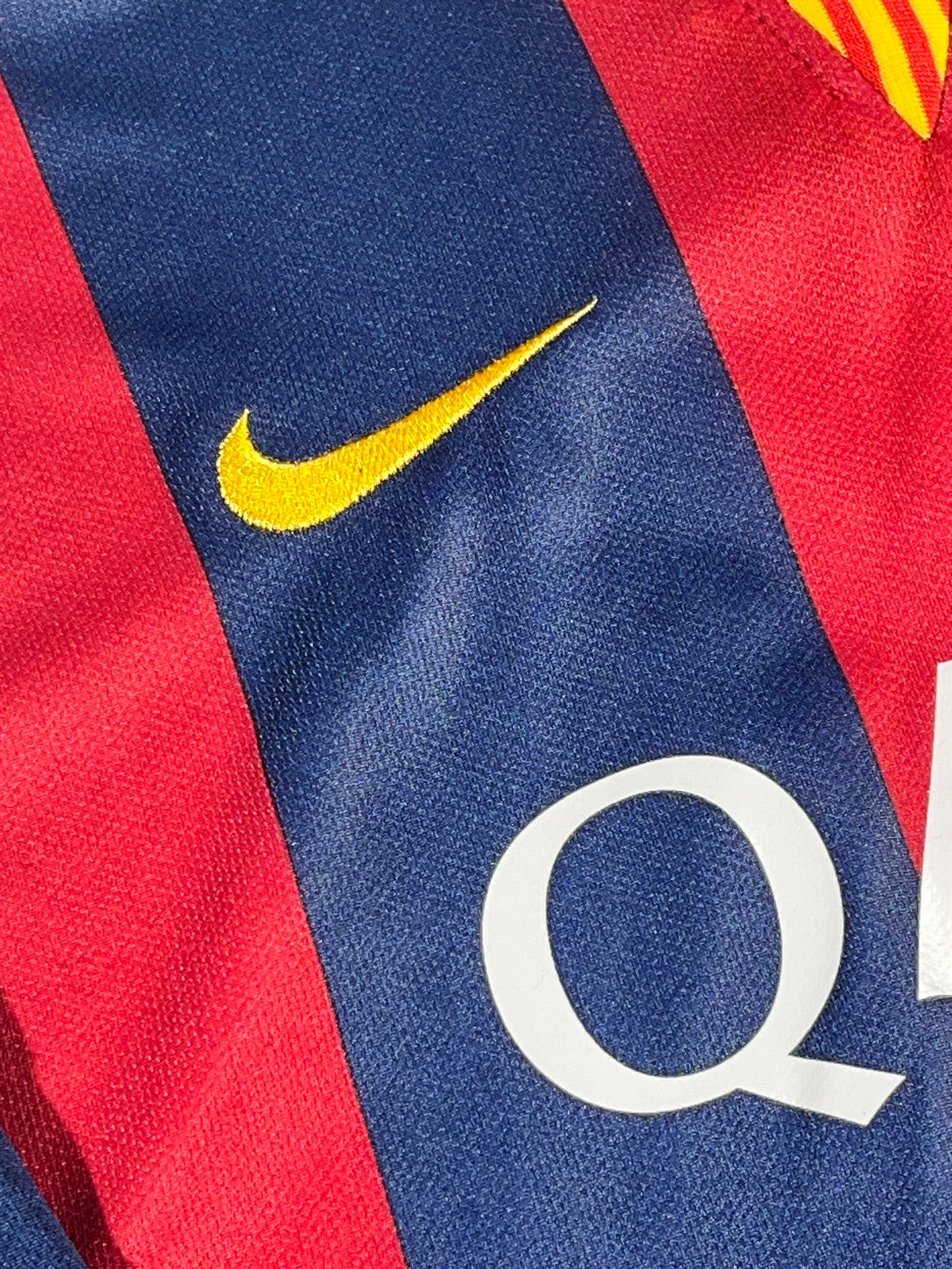 Vintage Barcelona Soccer Jersey Long Sleeve Messi Nike Football 10