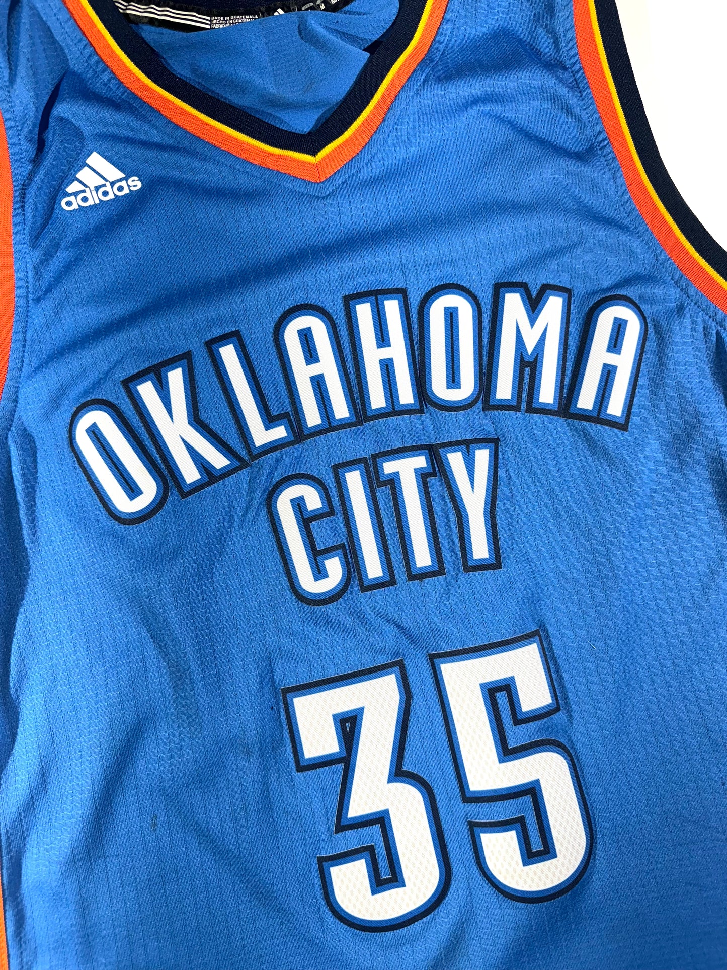 Vintage OKC NBA Jersey Kevin Durant 35 EMS Adidas