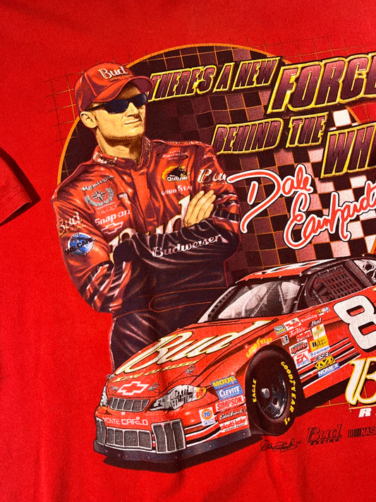 Vintage Nascar T-Shirt Dale Earnhardt Budweiser Tee