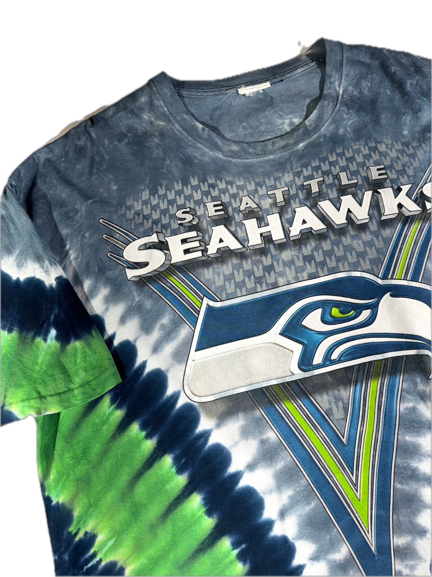 Vintage Seattle Seahawks T-Shirt Tie Dye Wash