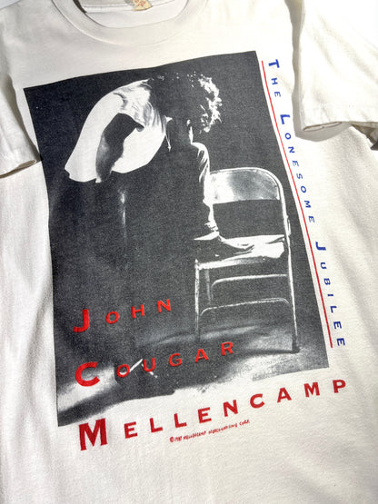 Vintage John Cougar Mellencamp T-Shirt 80s Super Thin Single Stitch
