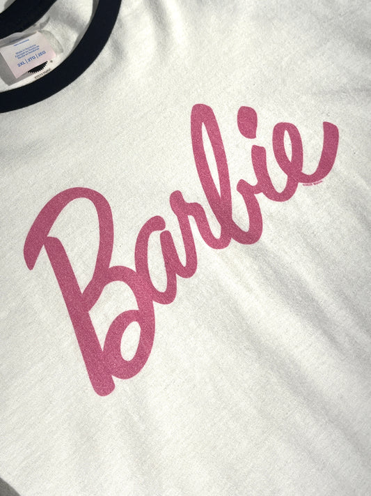 Vintage Barbie T-Shirt Ringer Long Sleeve