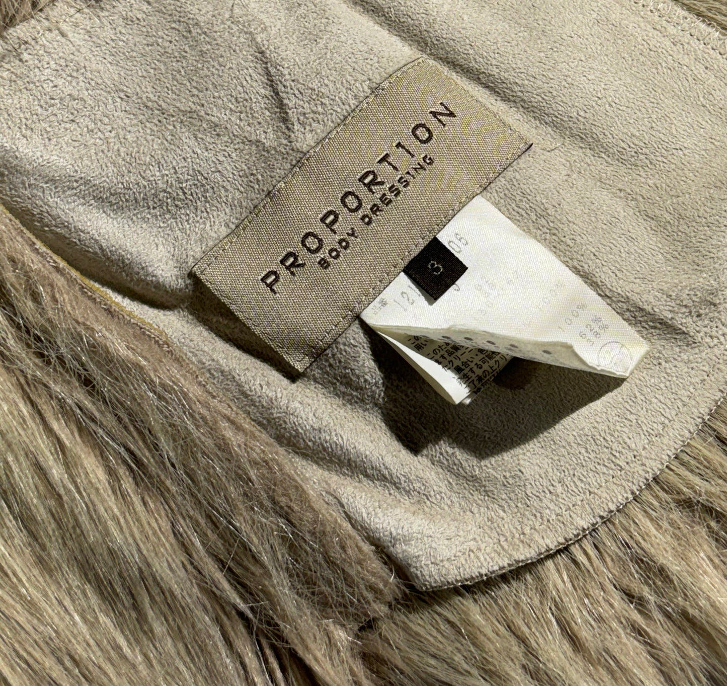 Vintage PROPORTION Jacket Coat Warm Winter Suede Faux Fur