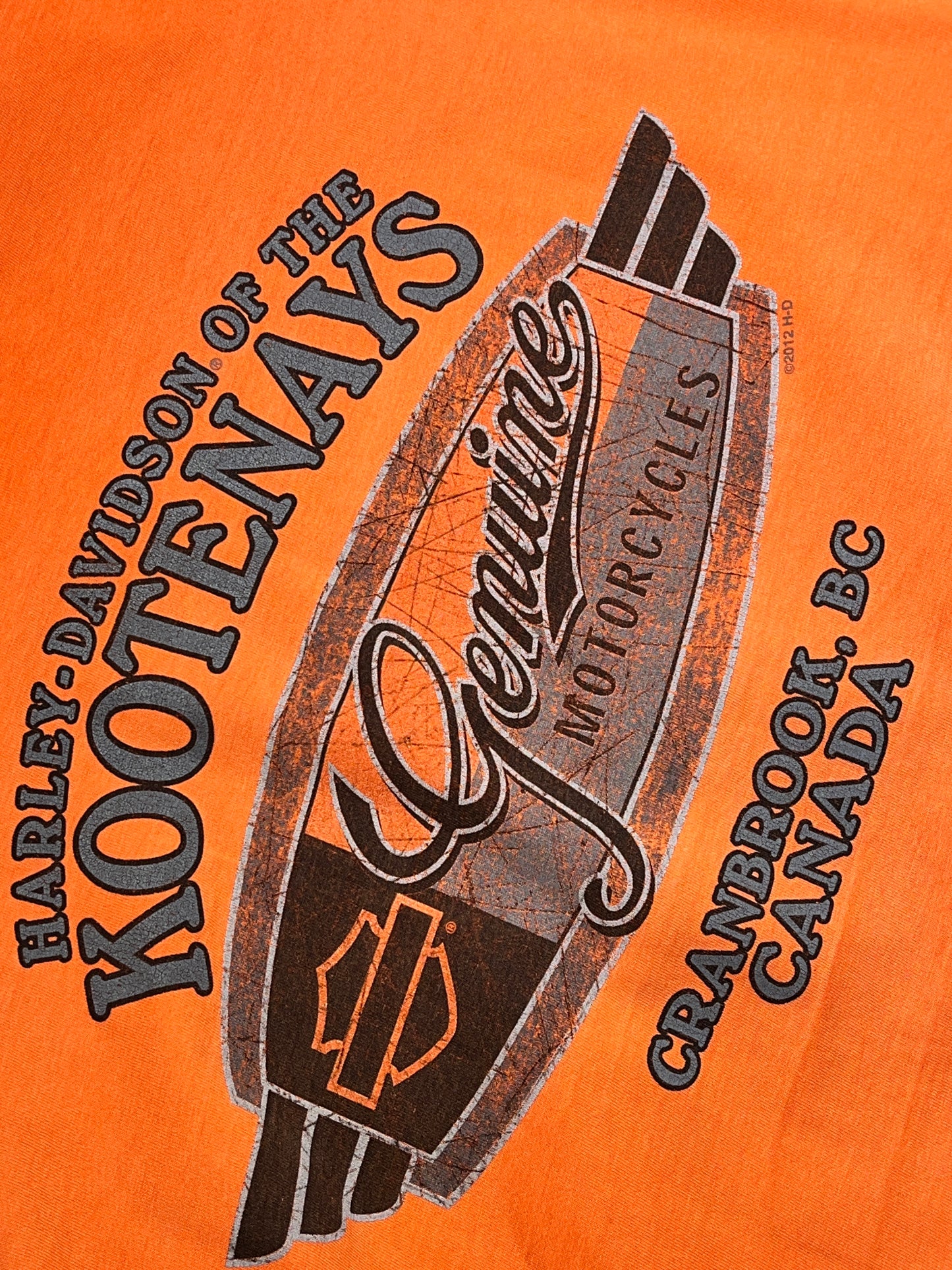 Vintage Harley Davidson T-Shirt Kootenays Cranbrook Canada