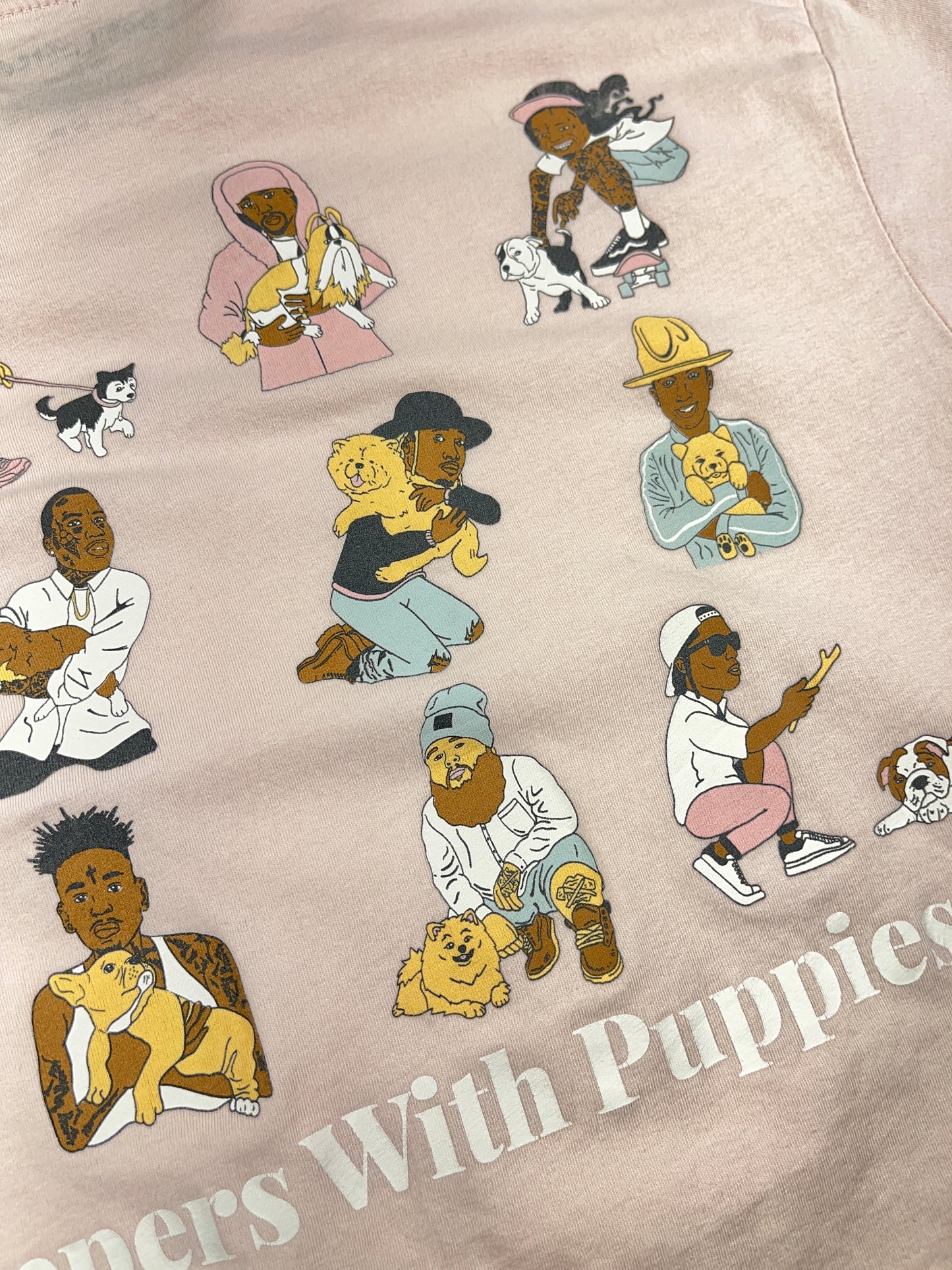 Vintage Rappers With Puppies T-Shirt