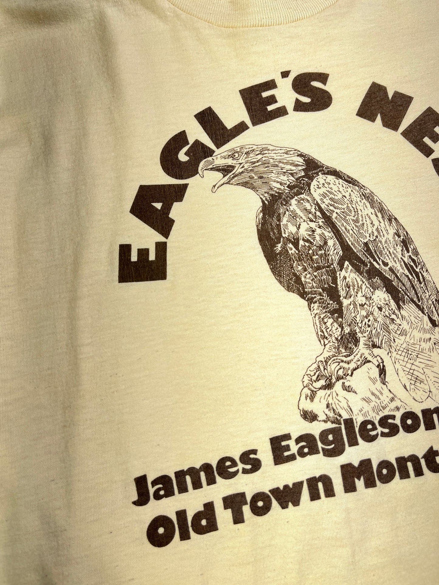 Vintage Eagle's Nest T-Shirt True Vintage Single Stitch Tee Animal