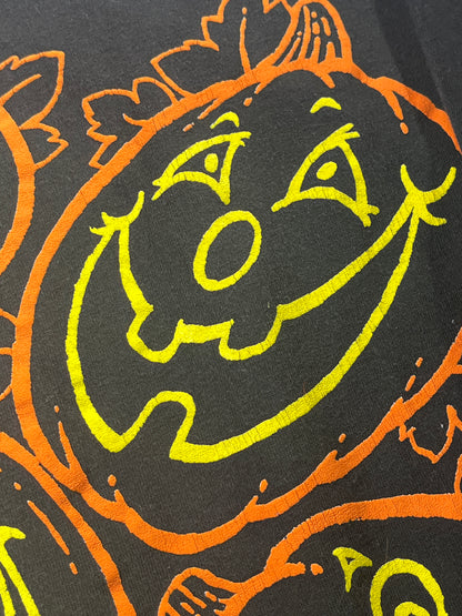 Vintage Pumpkin T-Shirt Halloween 90's Single Stitch