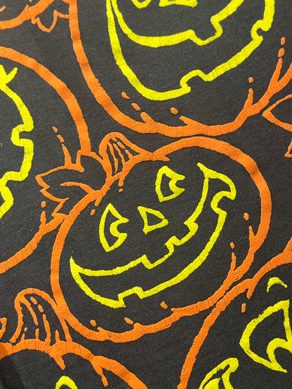 Vintage Pumpkin T-Shirt Halloween 90's Single Stitch