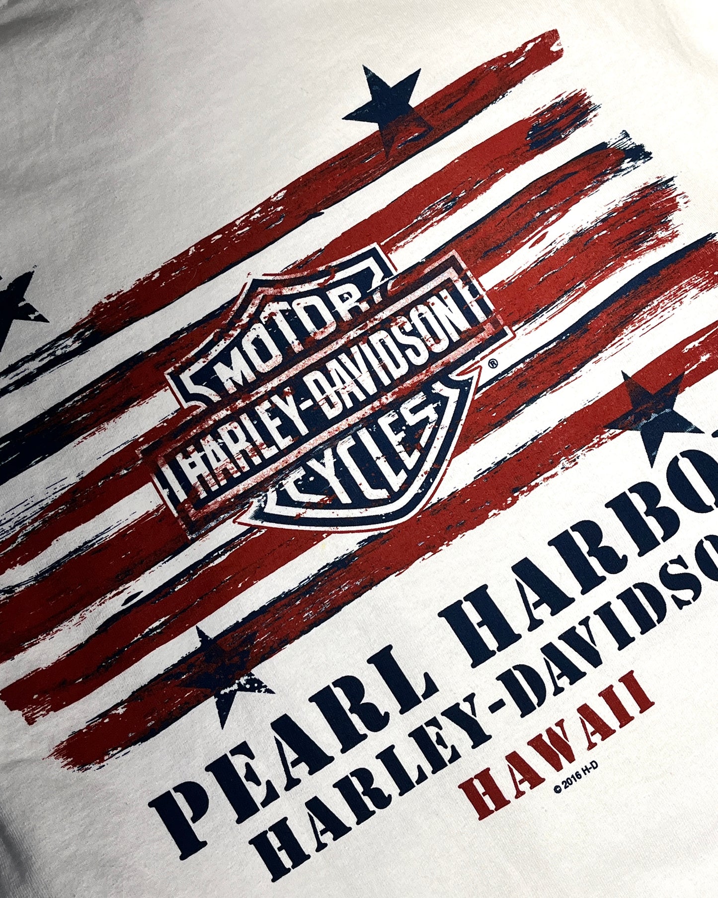 Vintage Harley Davidson T-Shirt Pearl Harbor Dead Stock Brand New