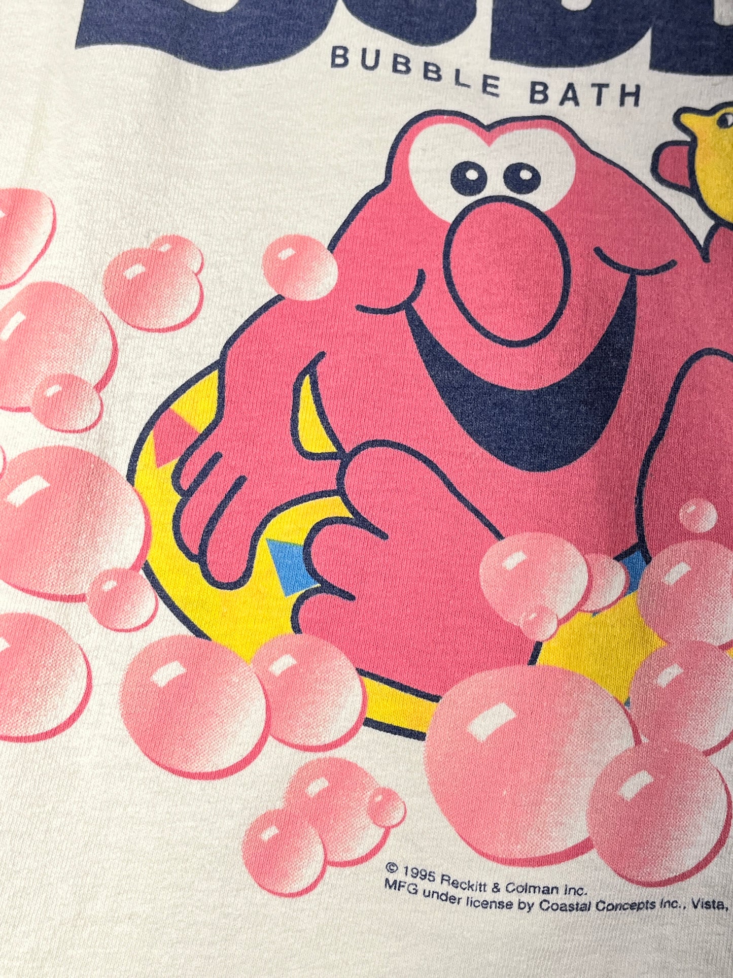 Vintage Mr. Bubble T-Shirt USA Made Ringer 1995