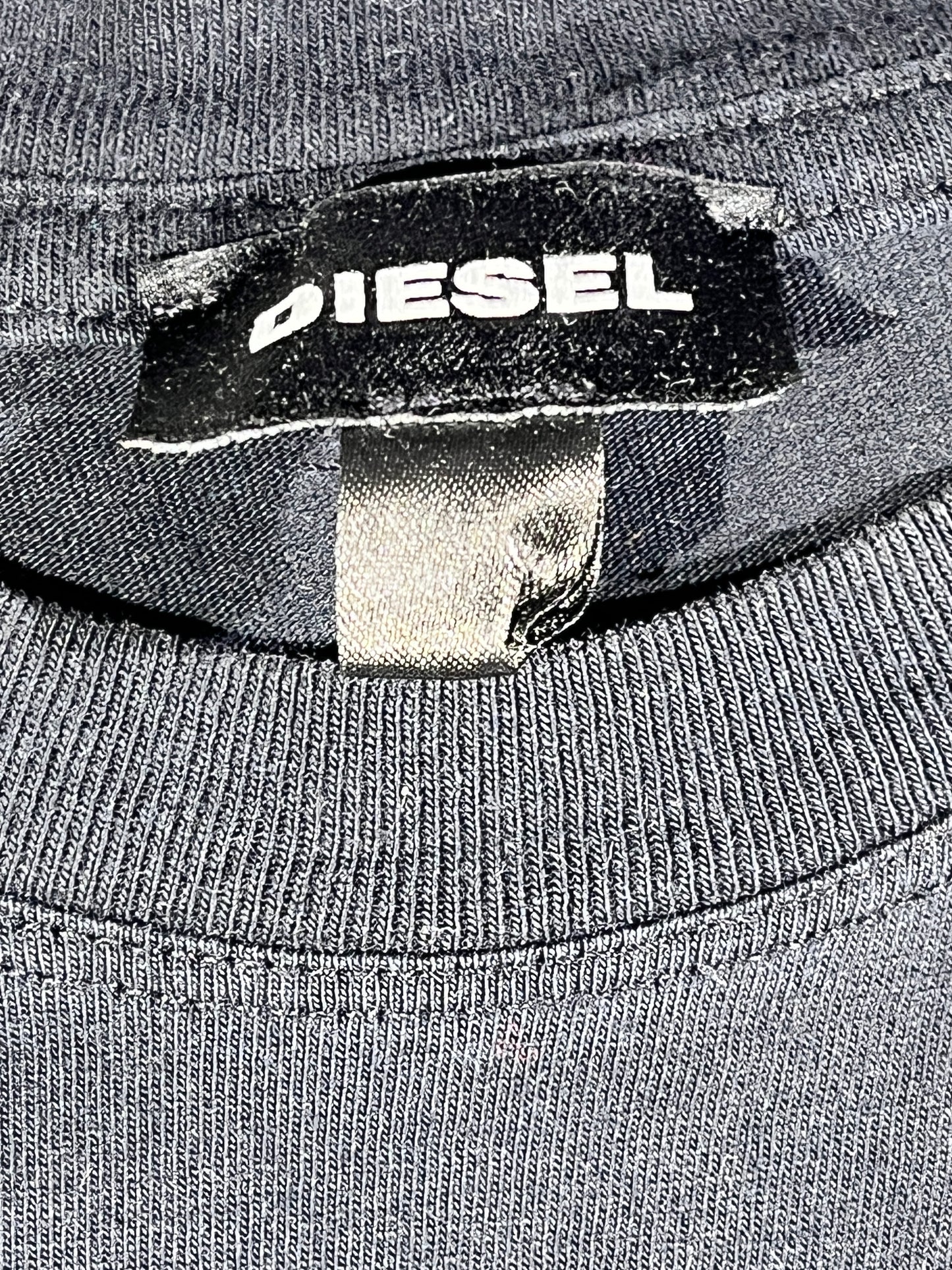 Vintage Diesel T-Shirt Raised Stitching Only The Brave