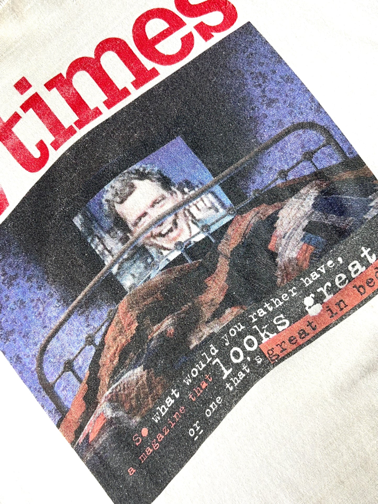 Vintage TV Times T-Shirt Letterman 90's Single Stitch Epic
