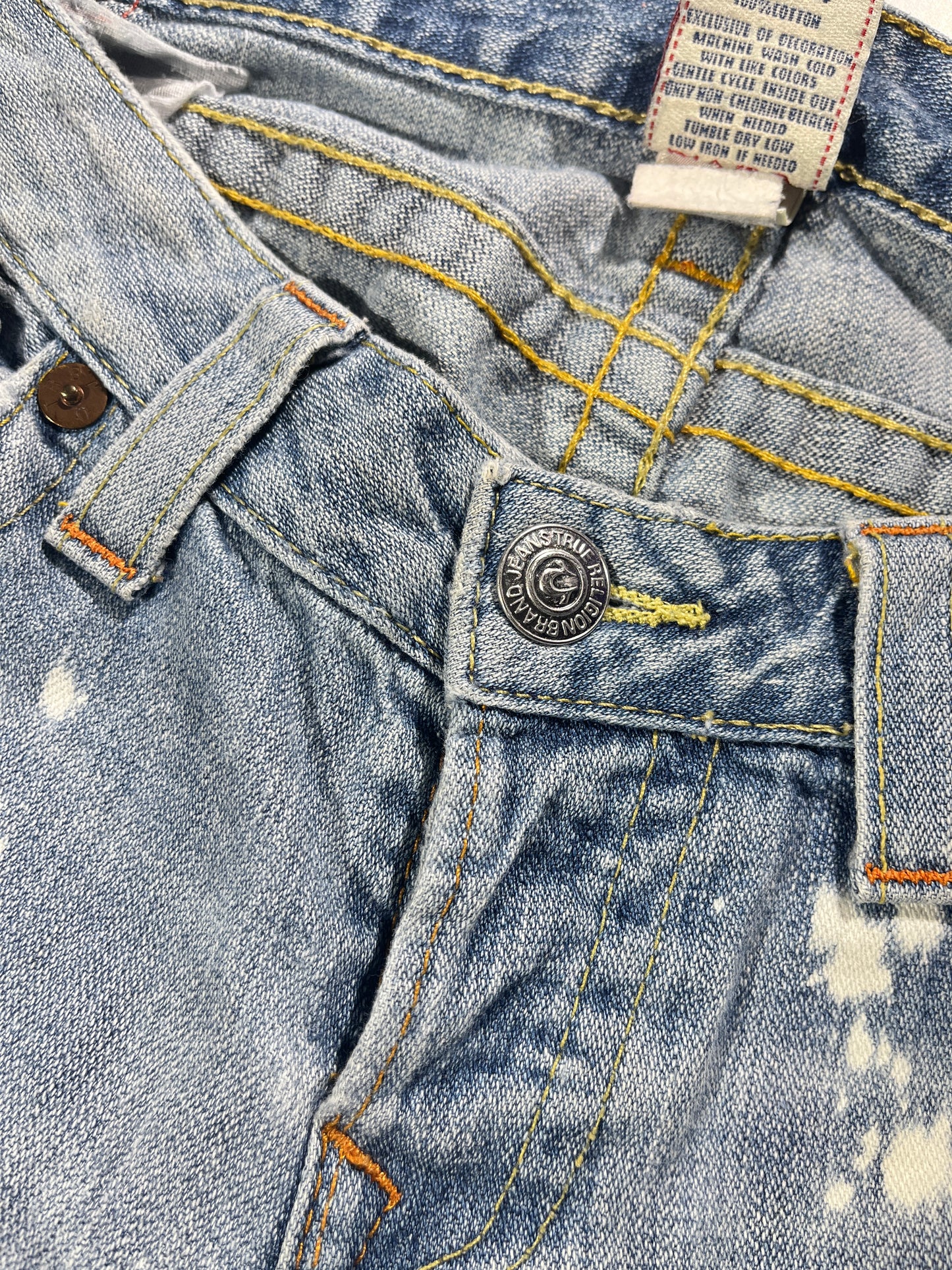 Vintage True Religion Denim Jeans Acid Distressed