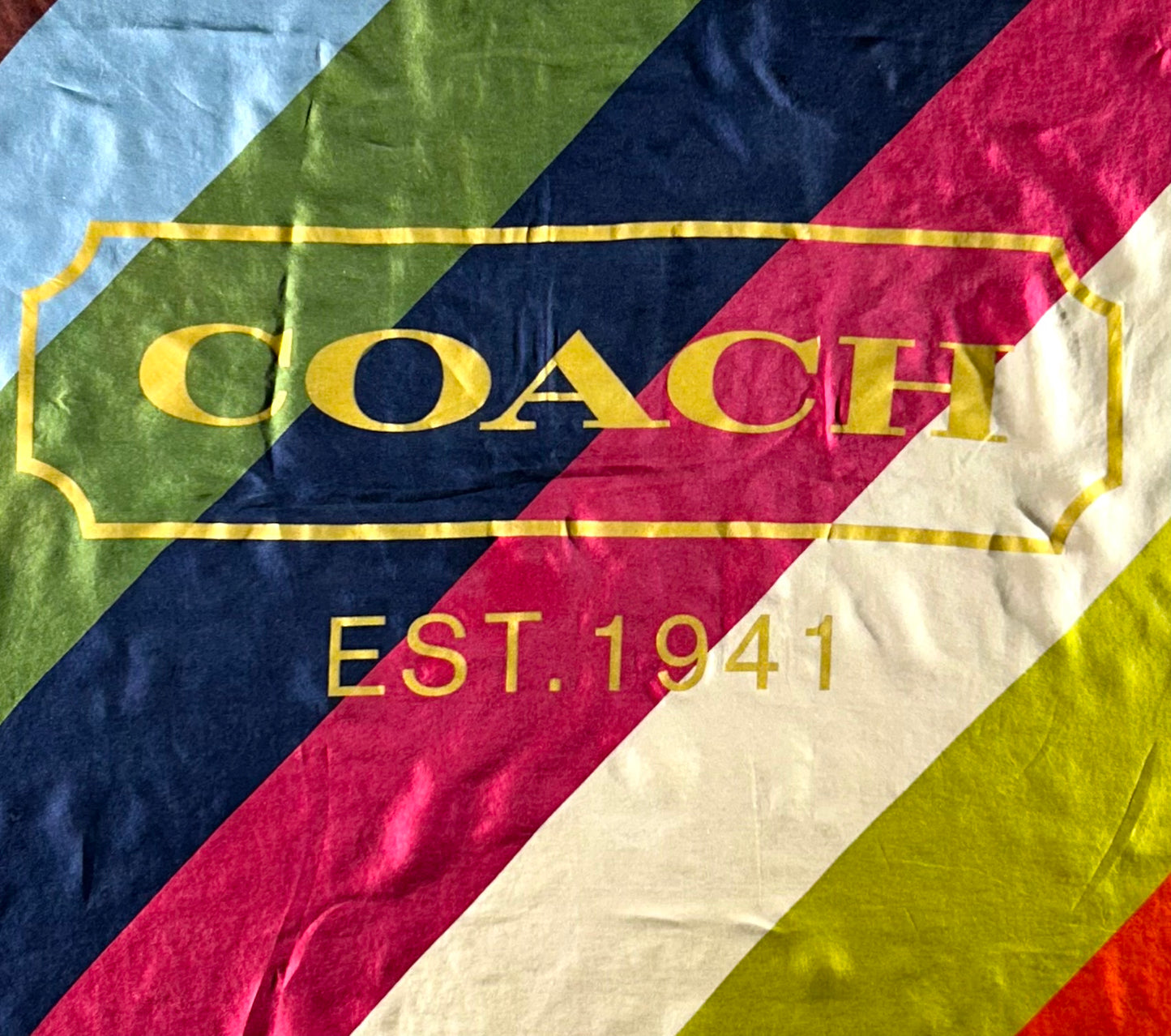Vintage Coach Silk Scarf