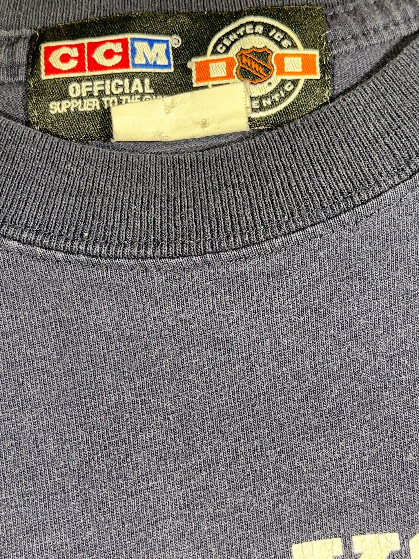 Vintage New York Rangers T-Shirt Crop Top NHL Hockey CCM