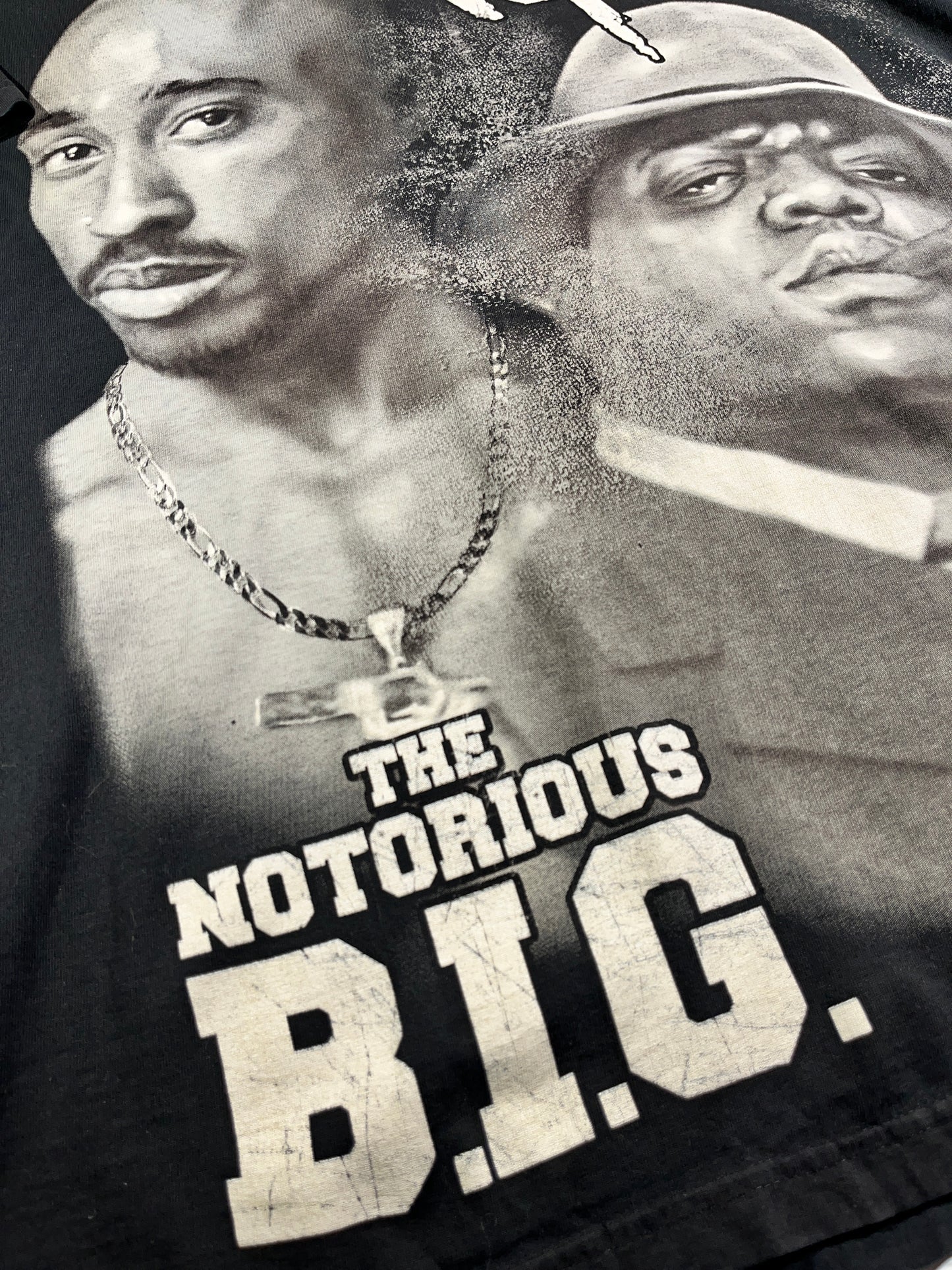 Vintage Tupac Biggie T-Shirt Rap Tee 90's USA Made