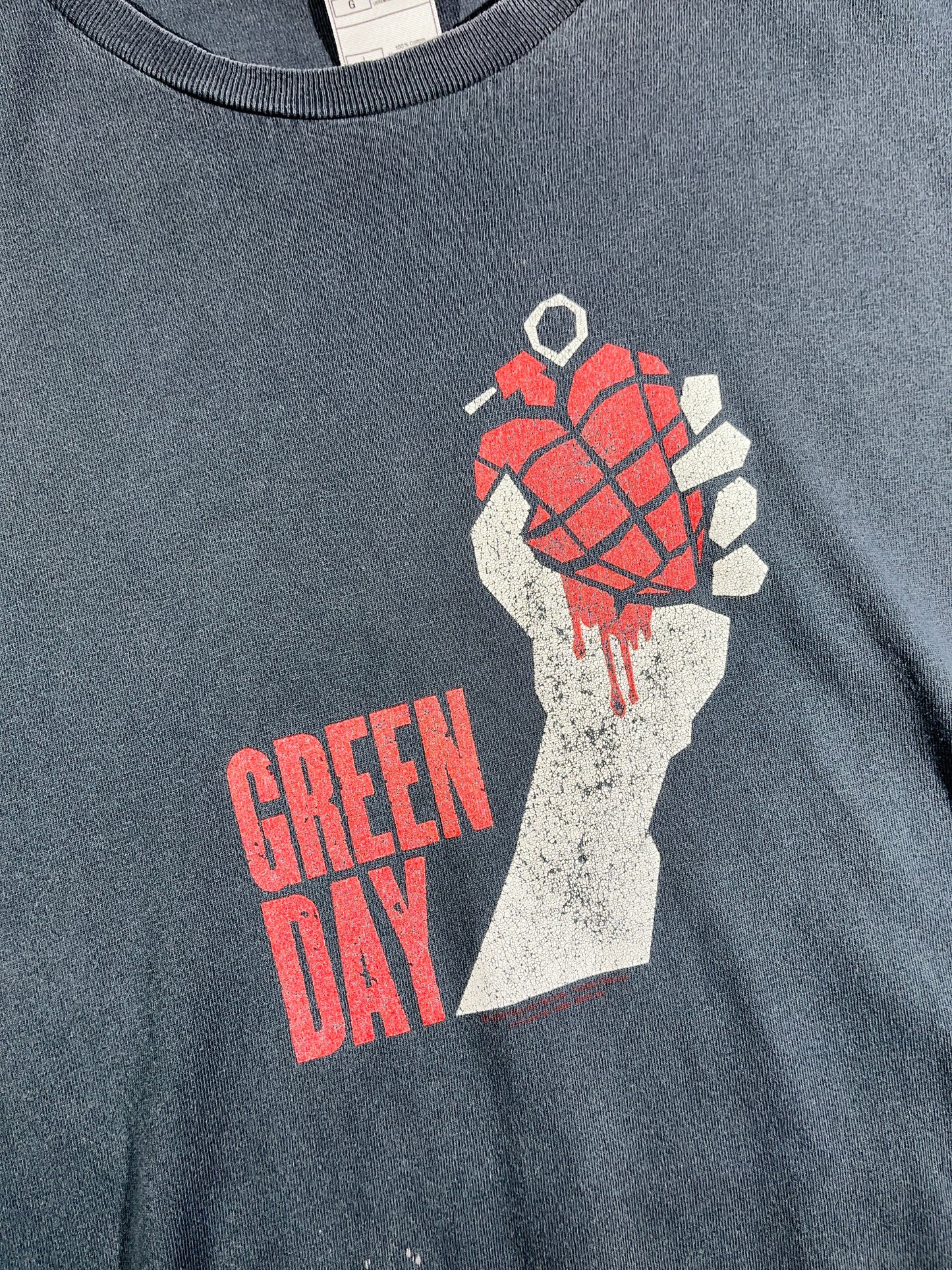 Vintage Green Day T-Shirt Band Tour Tee American Idiot