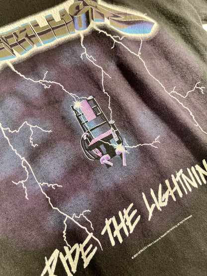 Vintage Metallica T-Shirt Band Tee Ride The Lightning