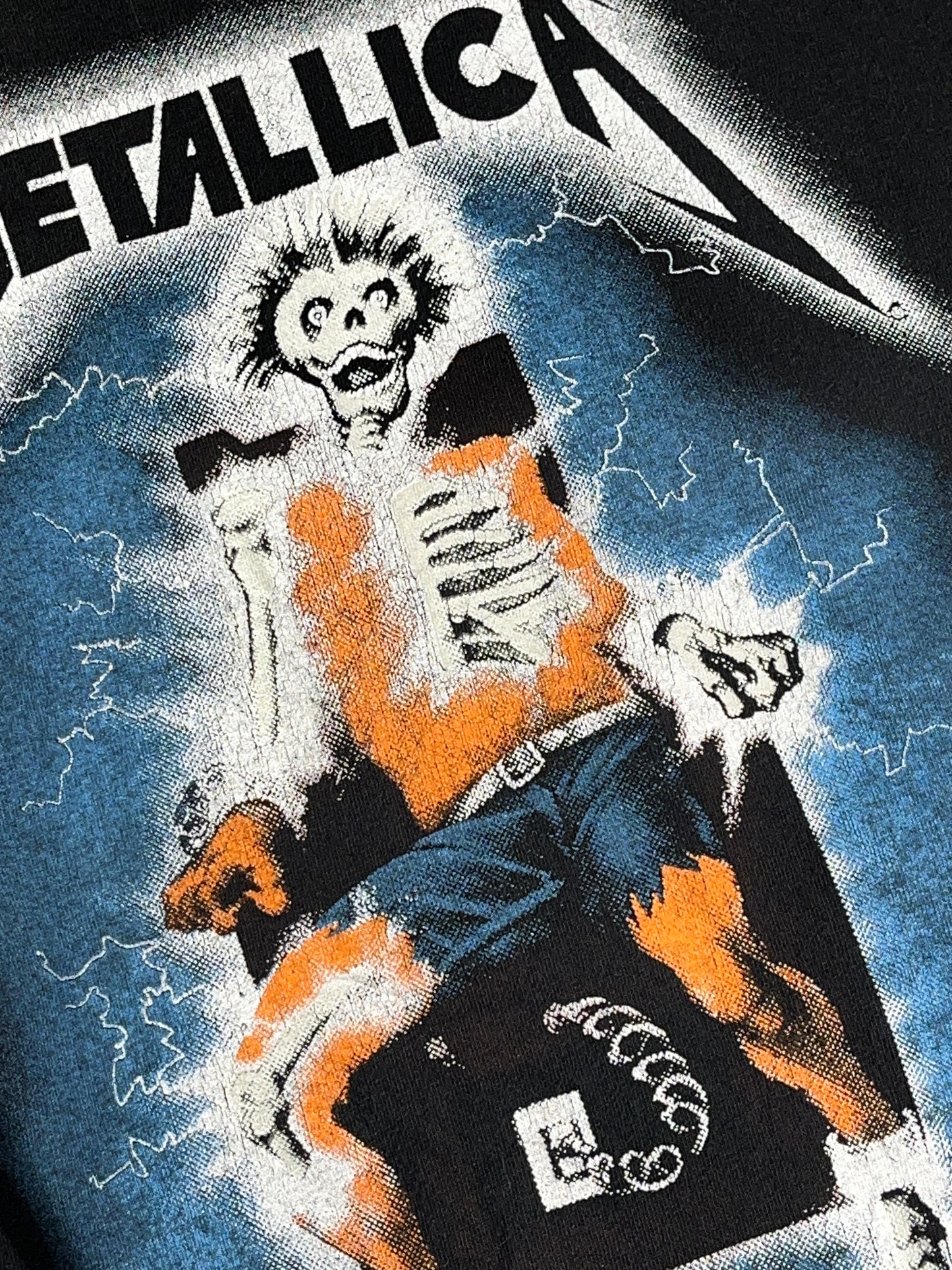 Vintage Metallica T-Shirt Band Tee Ride The Lightning