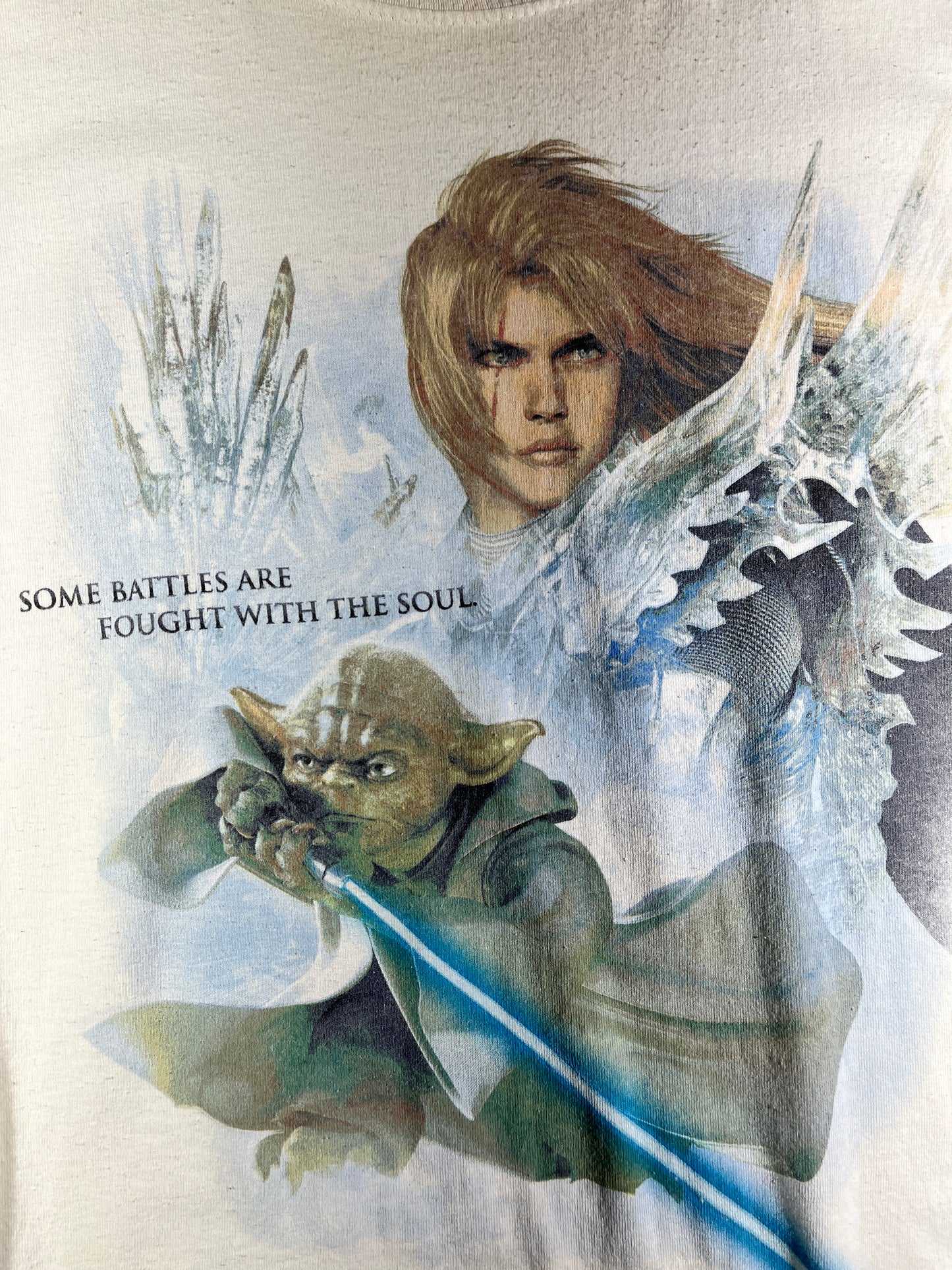 Vintage Yoda T-Shirt Soul Calibur Video Game Star Wars Movie XL Disney