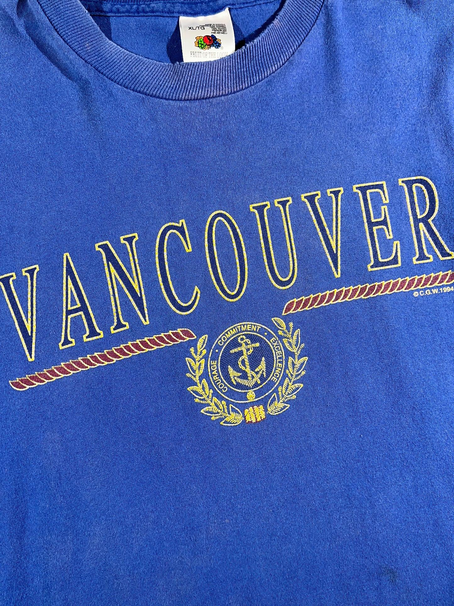 Vintage Vancouver T-Shirt 90's Made In Canada Tourist Tee