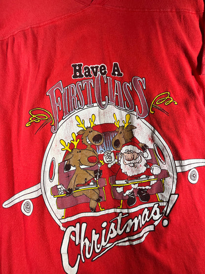 Vintage Christmas T-Shirt TALL Long Nightie Shirt
