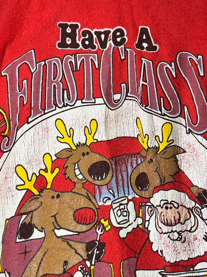 Vintage Christmas T-Shirt TALL Long Nightie Shirt