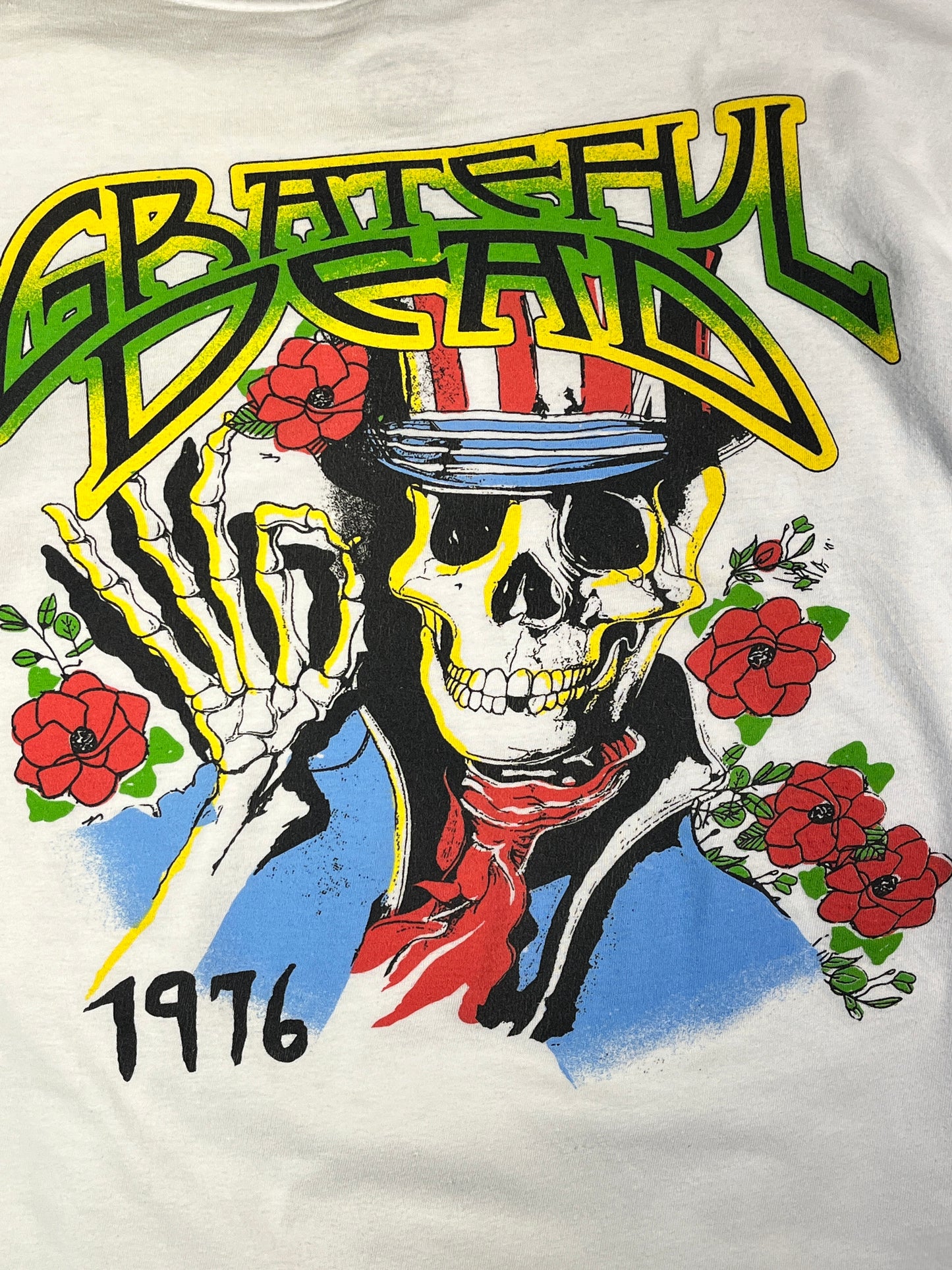 Vintage Grateful Dead T-Shirt Band Tee Dead Head Skull