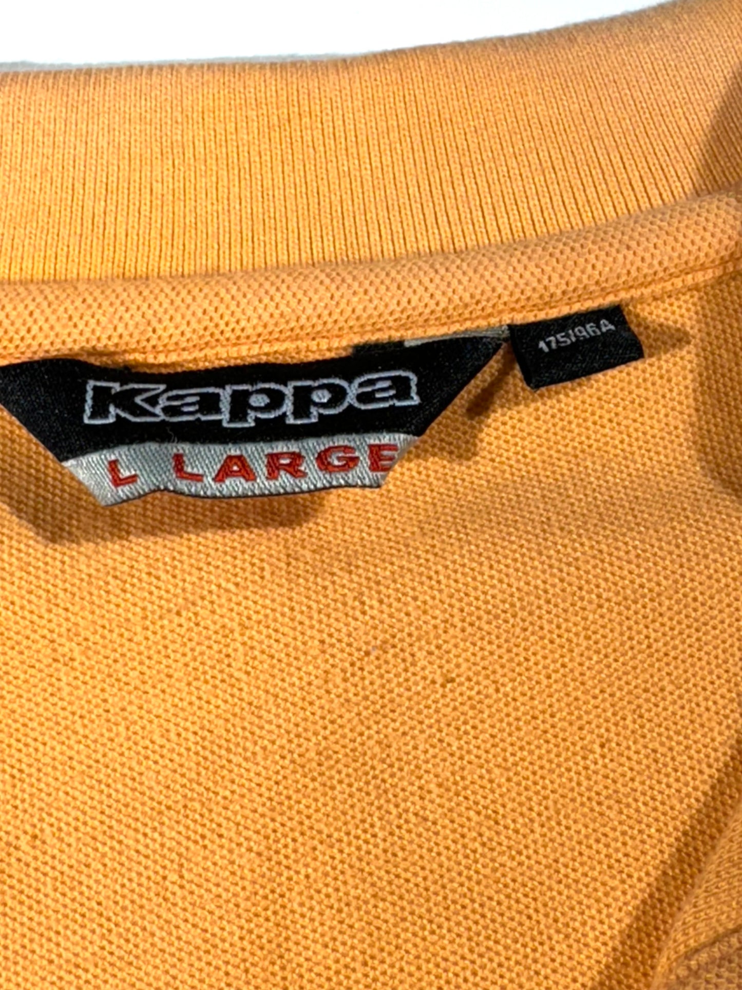 Vintage Kappa Polo Shirt Top Peach Color