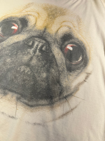 Vintage Pug T-Shirt Animal Funny Cute Tee Puppy Dog