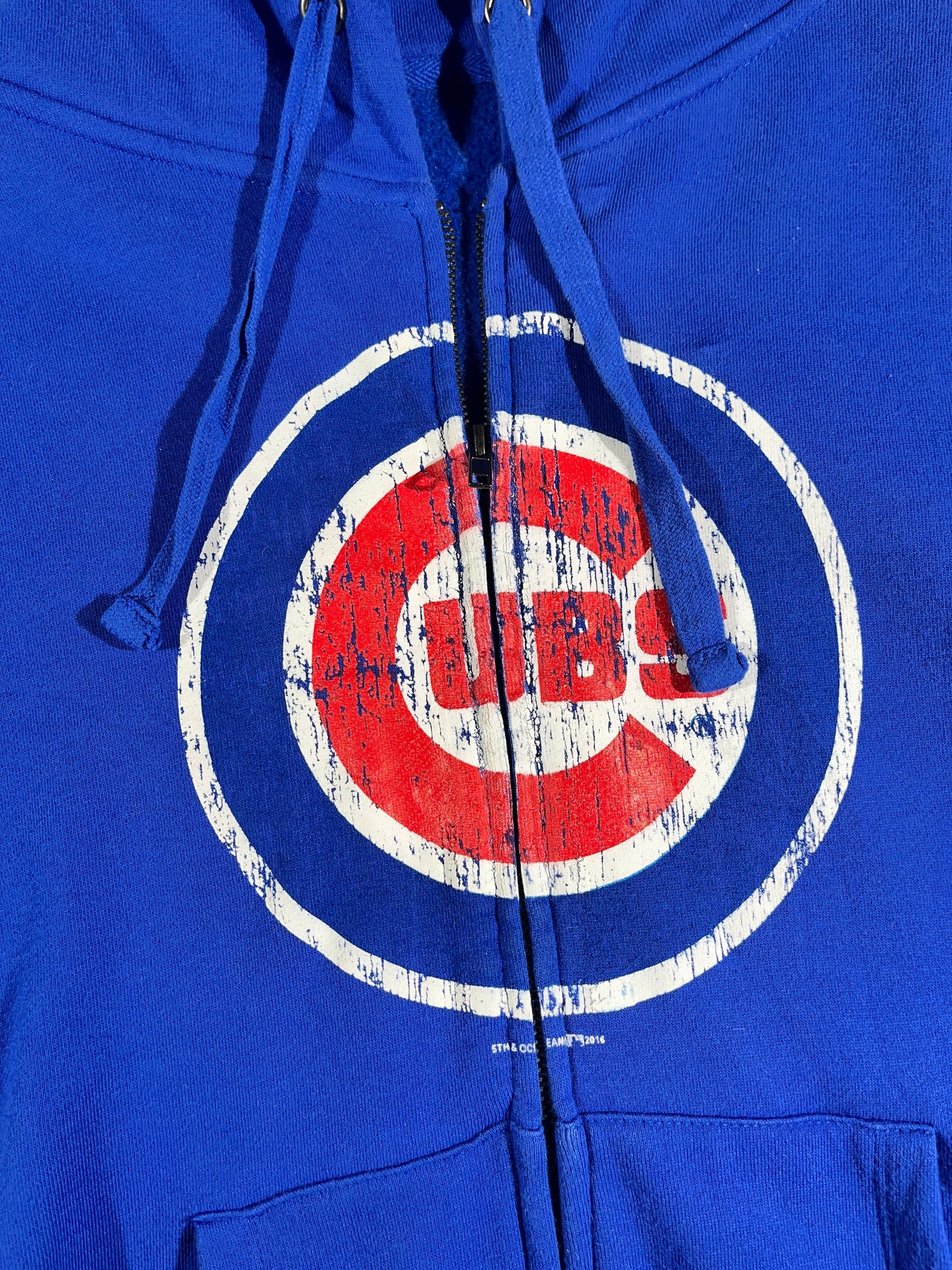 Vintage Chicago Cubs Hoodie Zip Up Big Hood