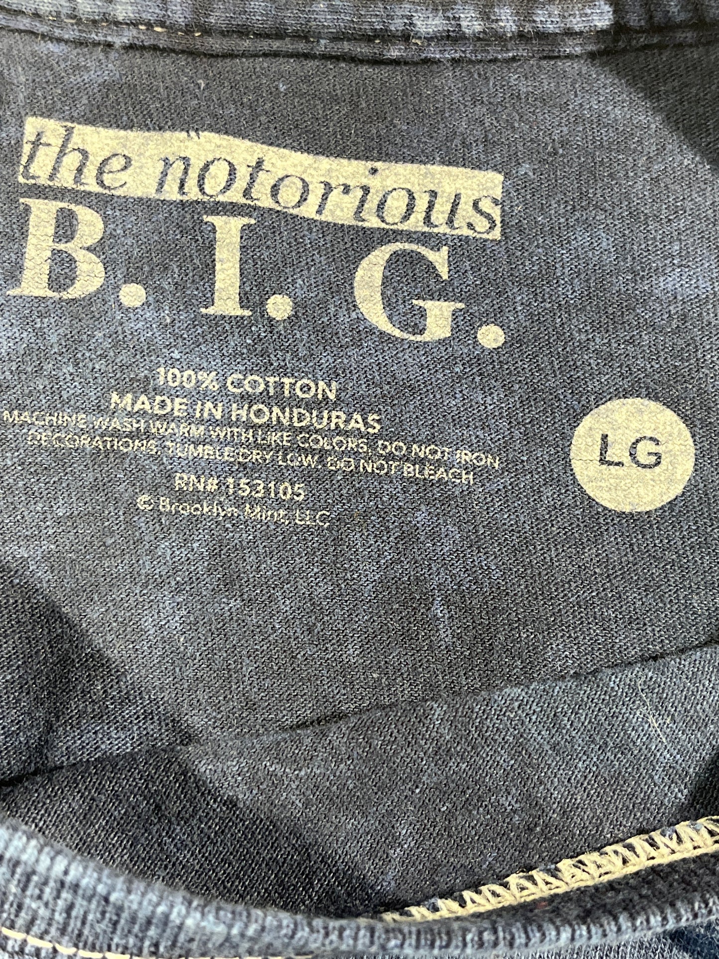 Vintage Biggie Smalls T-Shirt Rap Tee Notorious B.I.G.