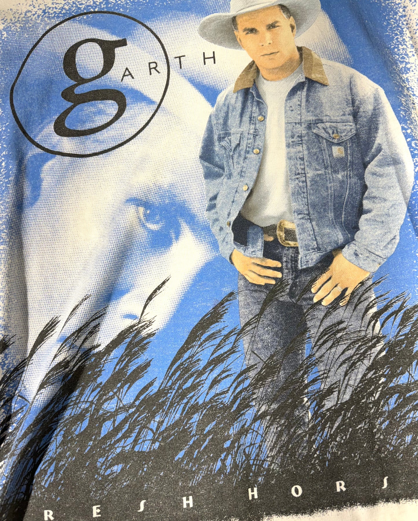 Vintage 1996 Garth Brooks T-Shirt Fresh Horses World Tour