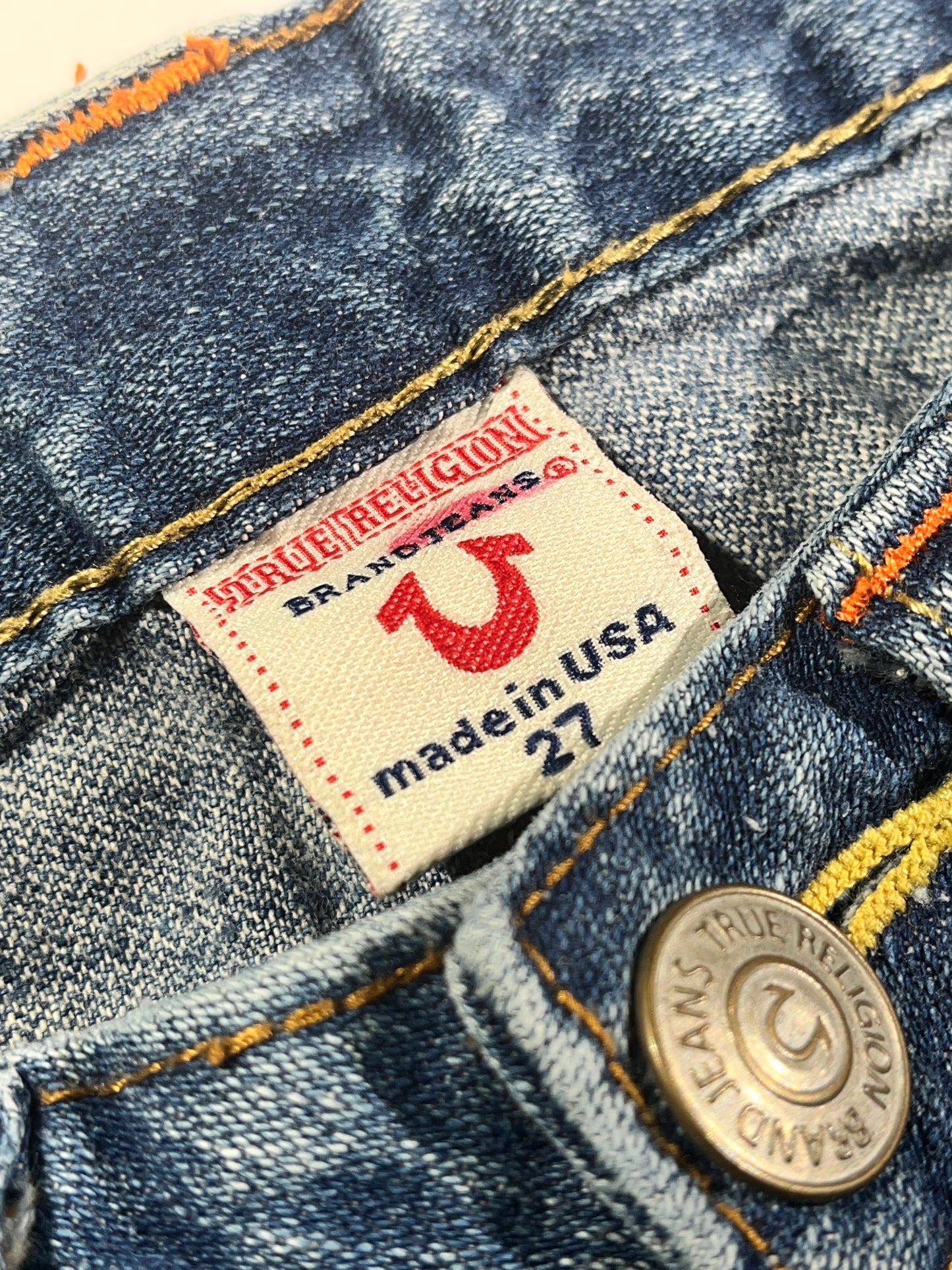Vintage True Religion Jeans Denim Pants BOBBY USA Made FLARE