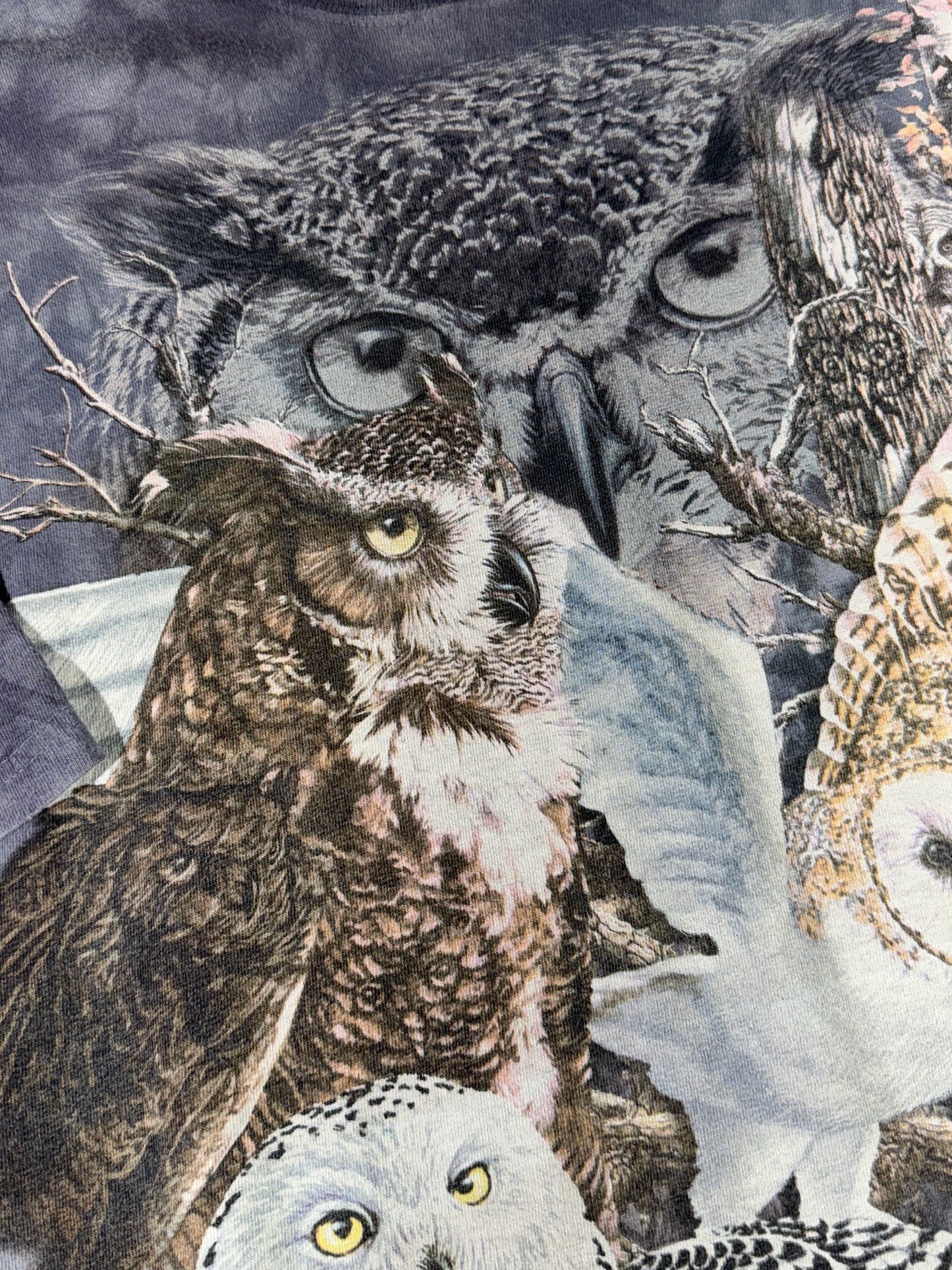 Vintage Owl T-Shirt Wildlife Animal Find 11 Owls