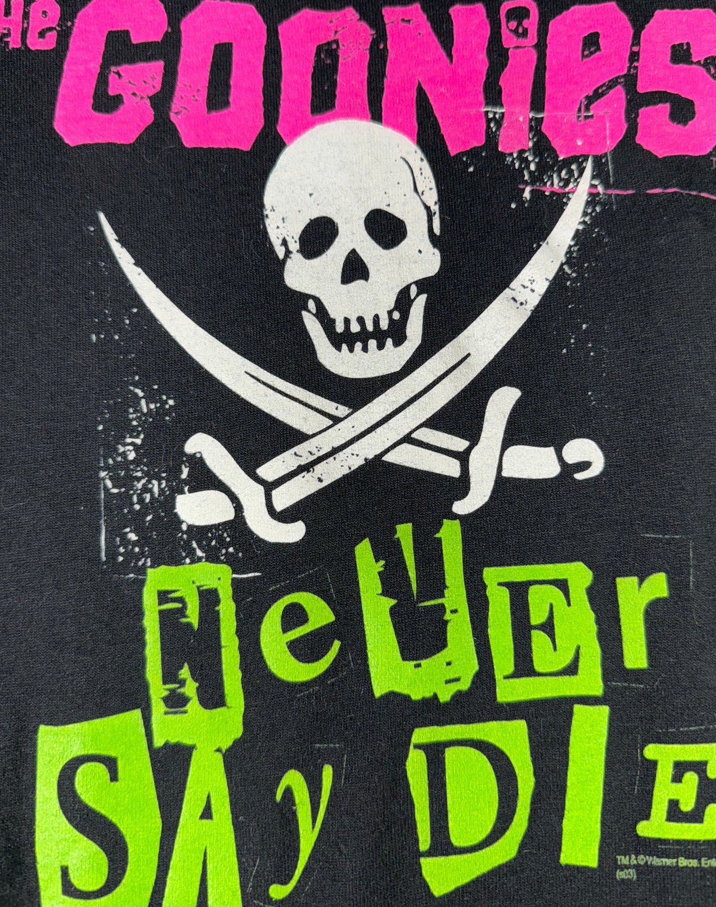 Vintage The Goonies T-Shirt Band Tee Never Say Die