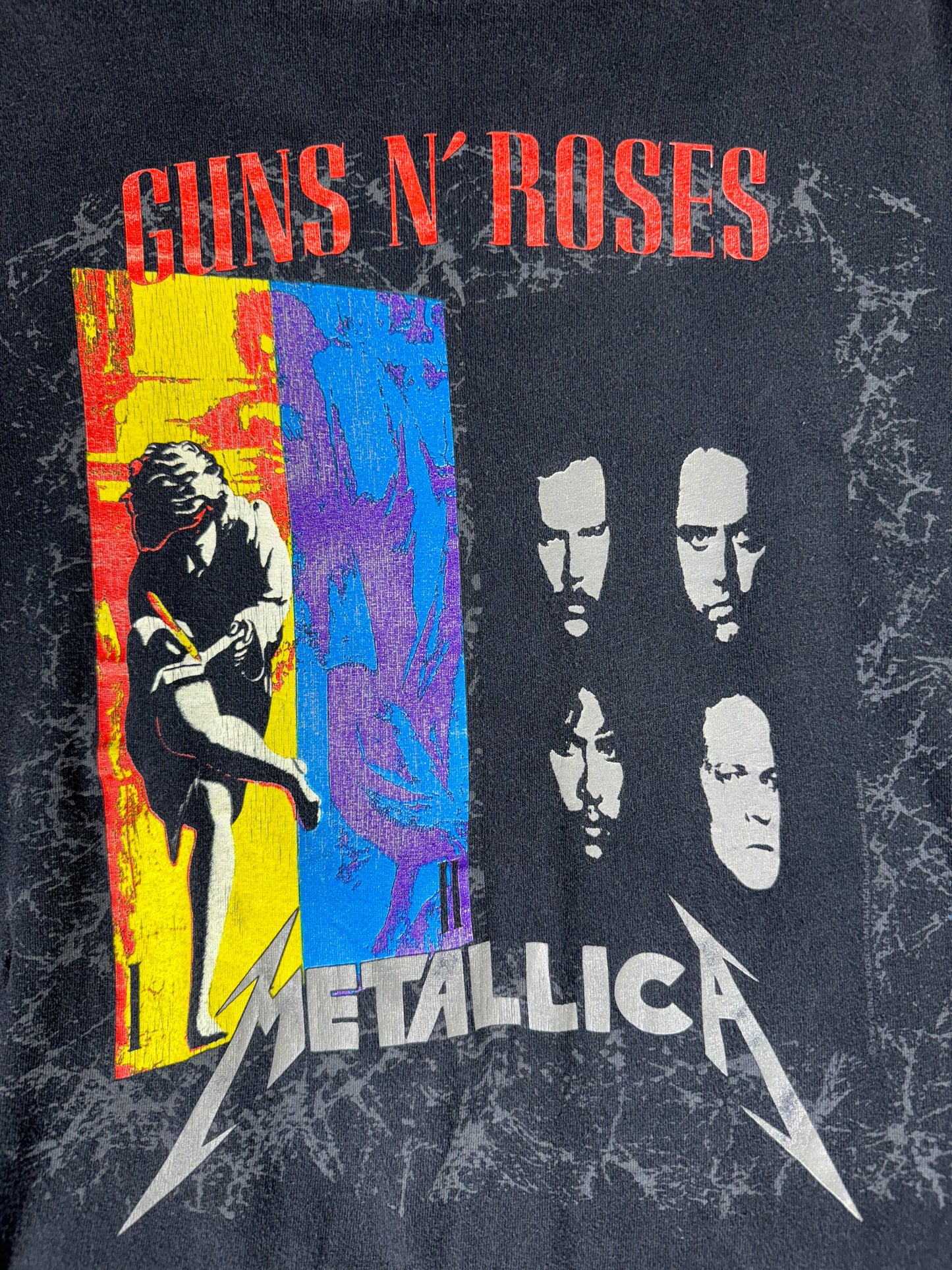 Vintage Metallica & Guns N Roses T-Shirt Tour 1992 EPIC RARE Original Brockum Tag