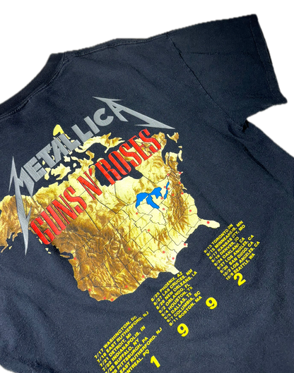 Vintage Metallica & Guns N Roses T-Shirt Tour 1992 EPIC RARE Original Brockum Tag