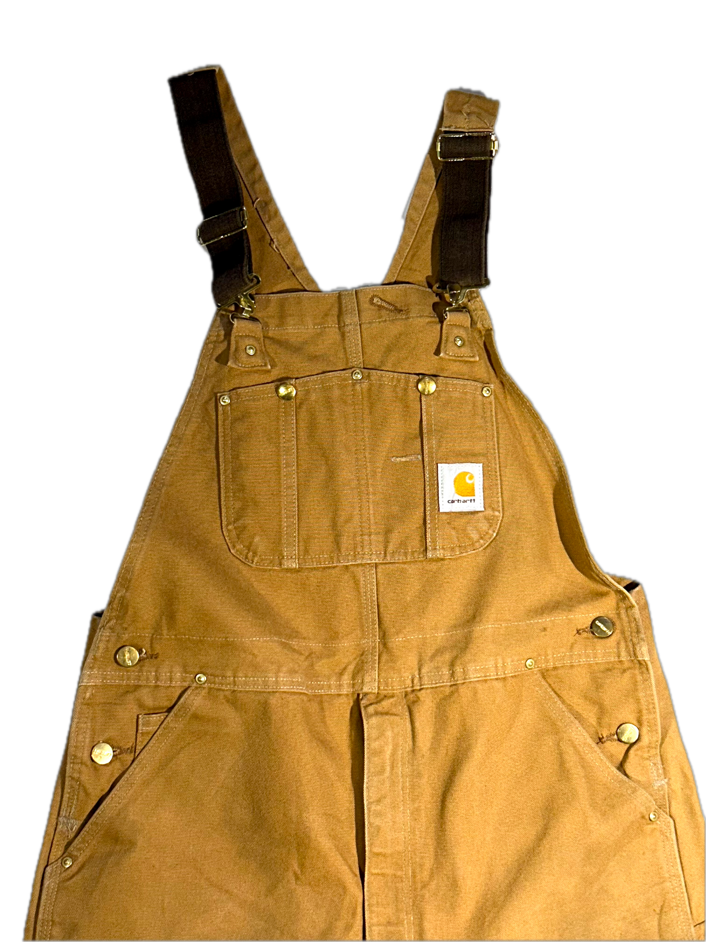 Vintage Carhartt Overalls Tan Heavy Duty