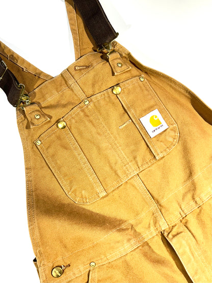 Vintage Carhartt Overalls Tan Heavy Duty