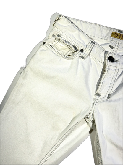 Vintage Guess Jeans White Denim