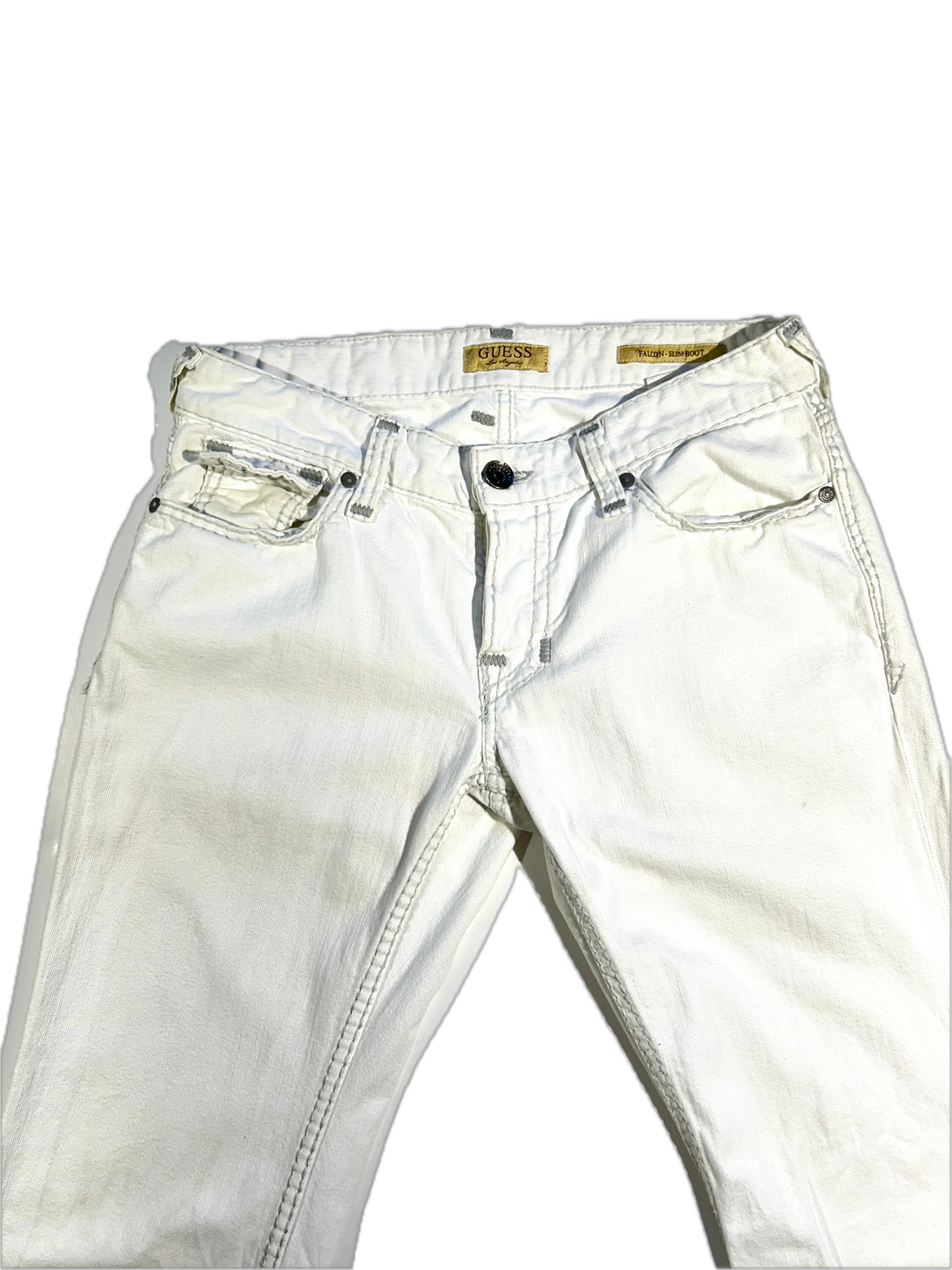 Vintage Guess Jeans White Denim