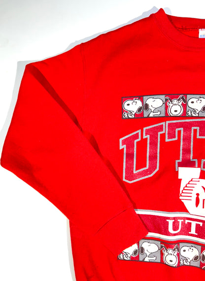 Vintage Utah Crewneck Snoopy Utes Peanuts