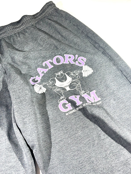 Vintage Gator's Gym Sweat Pants Faded Black