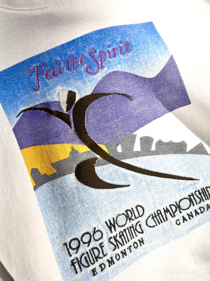 Vintage Figure Skating Crewneck 1996 World Championships Feel The Spirit