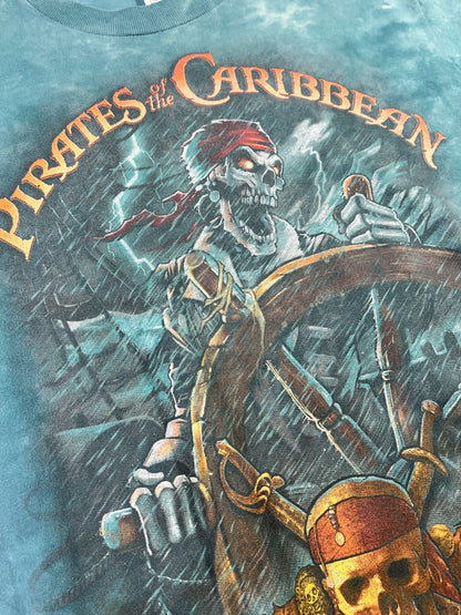 Vintage Pirates Of The Caribbean T-Shirt Disney Small